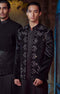 Black Sherwani Set